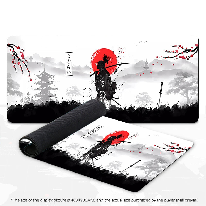 Samurai Warrior Mouse Pad - Gaming Desk Accessory for PC and Laptop - ZOOMNSTORE