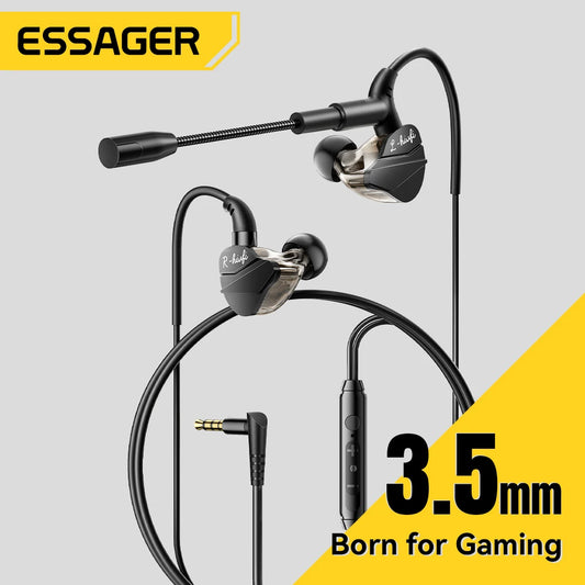 Gaming Wired Headphones - In-Ear Earbuds with Volume Control Mic & USB Type C - ZOOMNSTORE