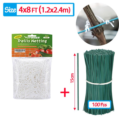 Heavy-Duty Garden Climbing Net - Trellis Netting for Plants and Vines - ZOOMNSTORE