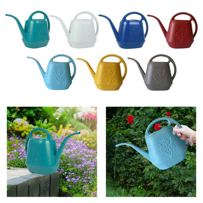 Garden Watering Can - Leakproof Plastic Pot with Ergonomic Handle & Long Spout - ZOOMNSTORE