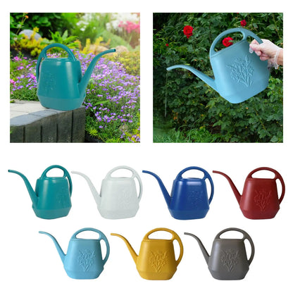 Garden Watering Can - Leakproof Plastic Pot with Ergonomic Handle & Long Spout - ZOOMNSTORE