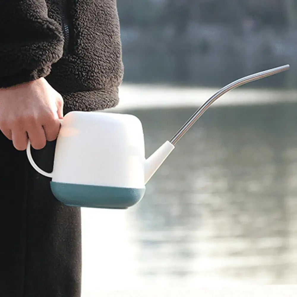 Garden Watering Can - Long Spout Kettle with Ergonomic Handle Design 1L - ZOOMNSTORE