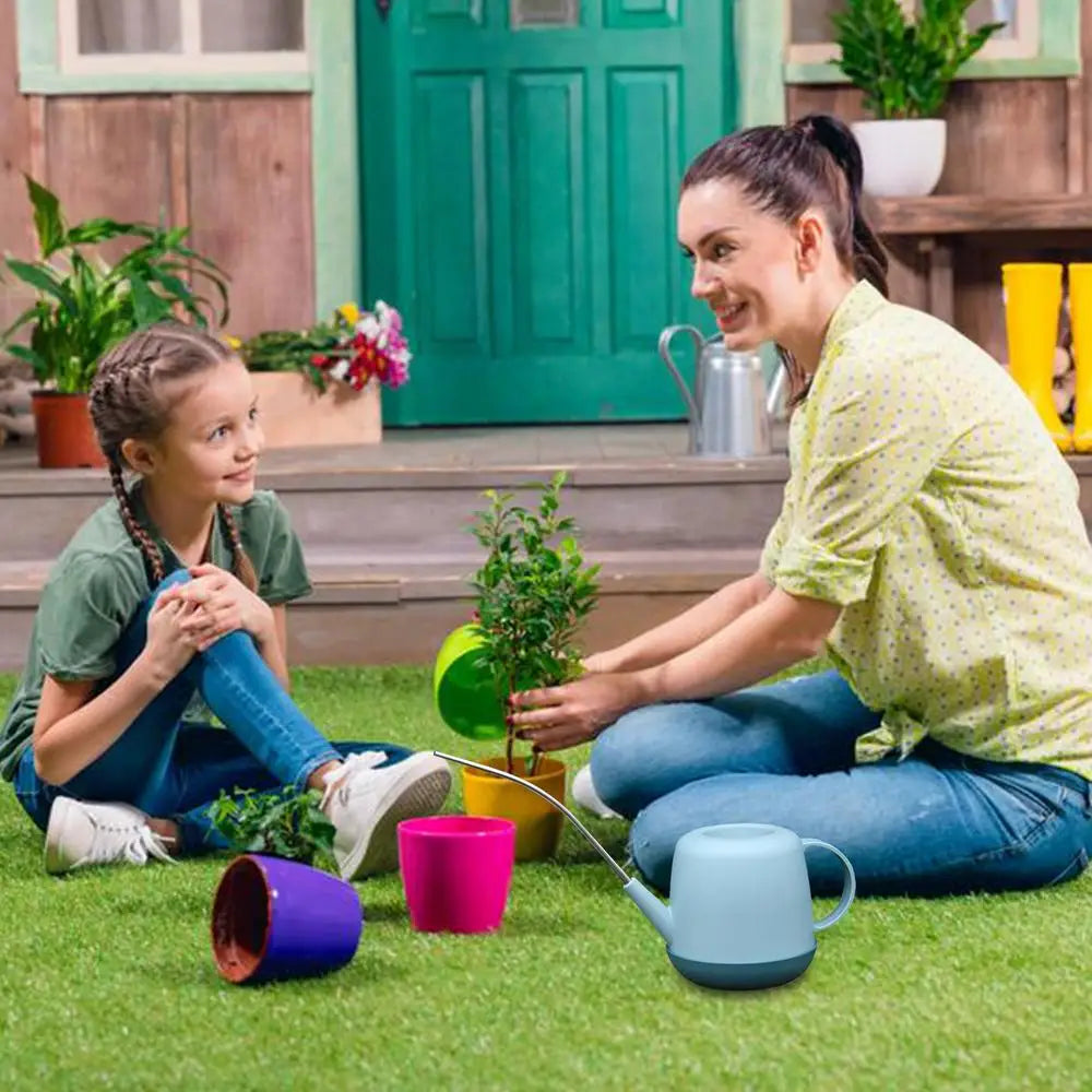 Garden Watering Can - Long Spout Kettle with Ergonomic Handle Design 1L - ZOOMNSTORE