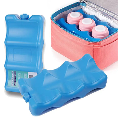 Gel Freezer Ice Blocks - Reusable Cooler Pack Bag for Picnic & Fresh Food Storage - ZOOMNSTORE