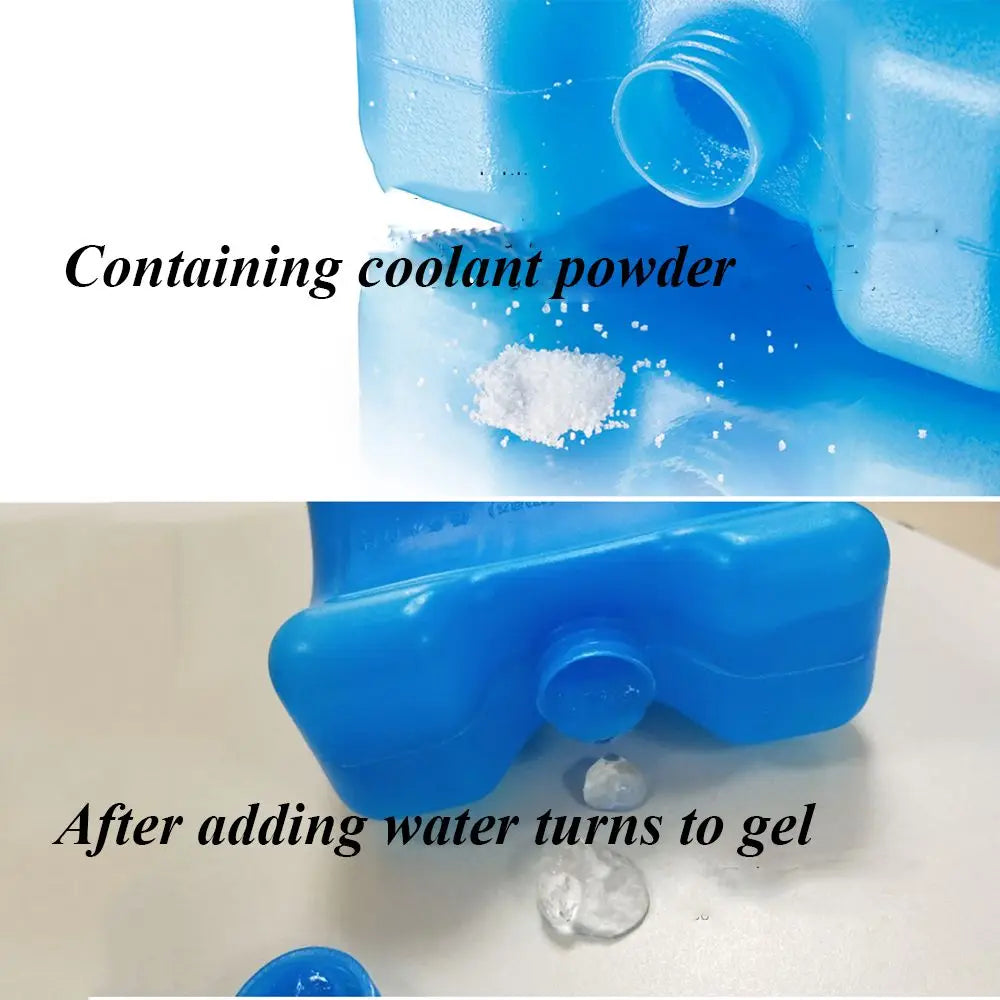 Gel Freezer Ice Blocks - Reusable Cooler Pack Bag for Picnic & Fresh Food Storage - ZOOMNSTORE