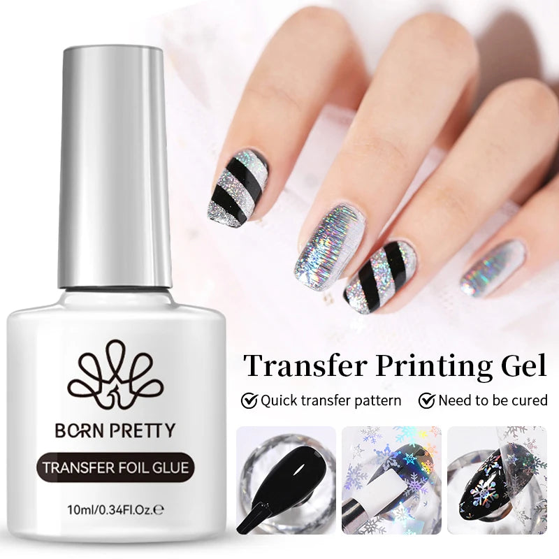 BORN PRETTY Gel Nail Polish Set - Super Top Coat  Base Gel 10ml Semi-Permanent Varnish - ZOOMNSTORE