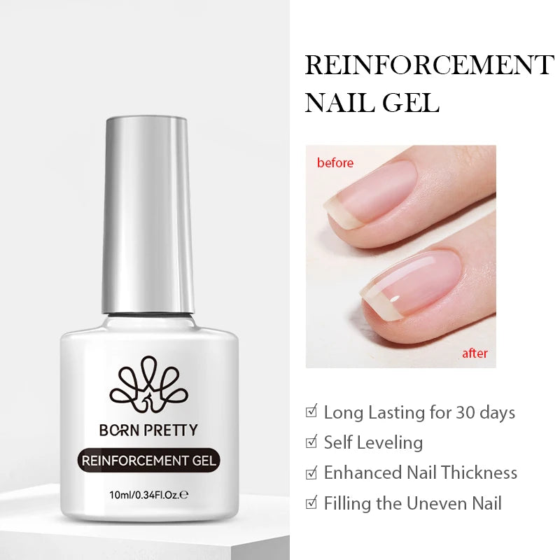 BORN PRETTY Gel Nail Polish Set - Super Top Coat  Base Gel 10ml Semi-Permanent Varnish - ZOOMNSTORE