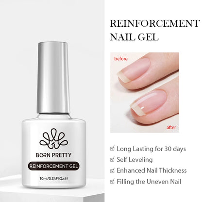 BORN PRETTY Gel Nail Polish Set - Super Top Coat  Base Gel 10ml Semi-Permanent Varnish - ZOOMNSTORE