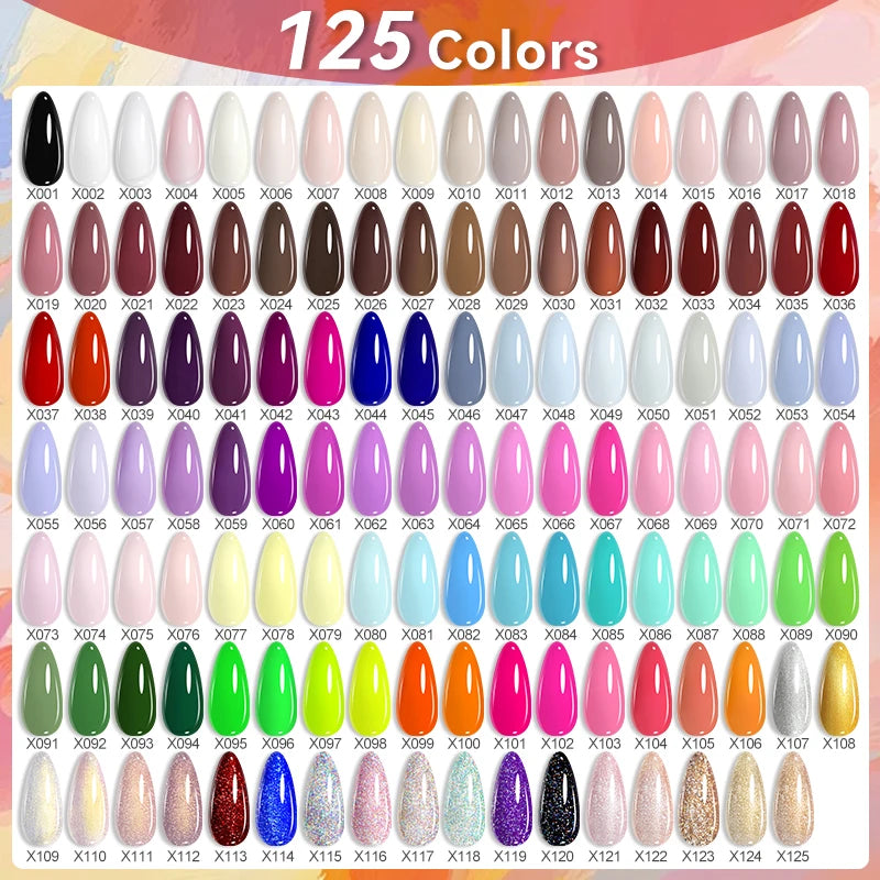 Gel Nail Polish Kit - LILYCUTE 6Pcs Coffee Color UV Gel Varnish Set - ZOOMNSTORE