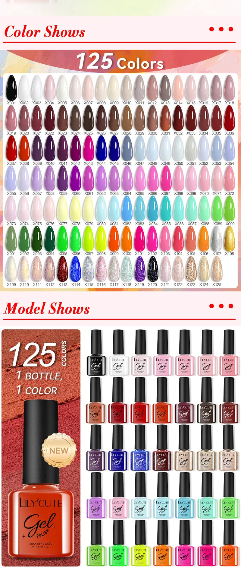 Gel Nail Polish Kit - LILYCUTE 6Pcs Coffee Color UV Gel Varnish Set - ZOOMNSTORE