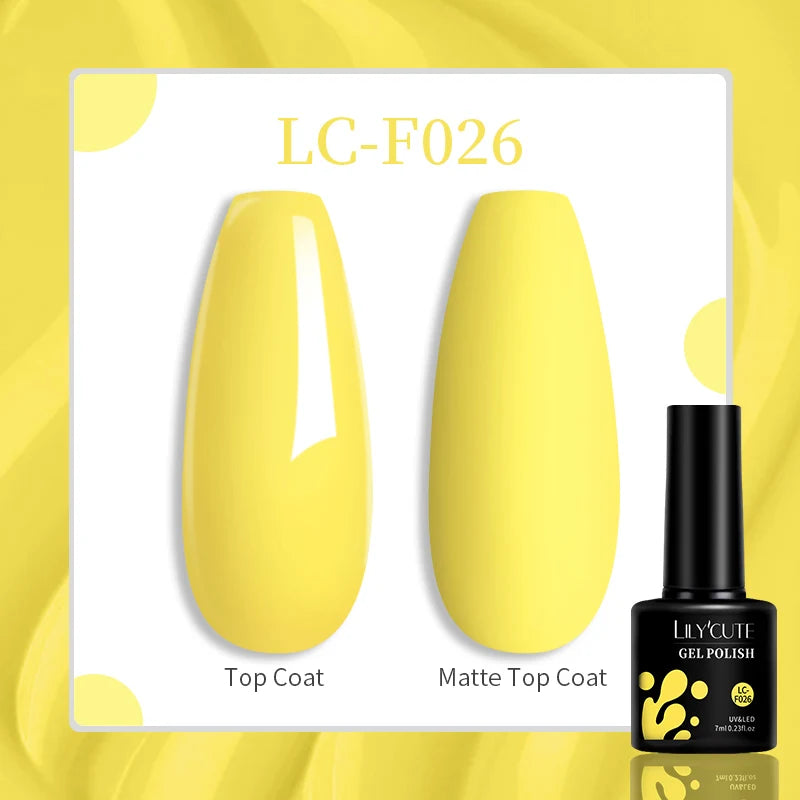 Gel Nail Polish - LILYCUTE UV Gel Varnish 7ML | Soak Off, Long Lasting Colors - ZOOMNSTORE