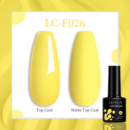 Gel Nail Polish - LILYCUTE UV Gel Varnish 7ML | Soak Off, Long Lasting Colors - ZOOMNSTORE