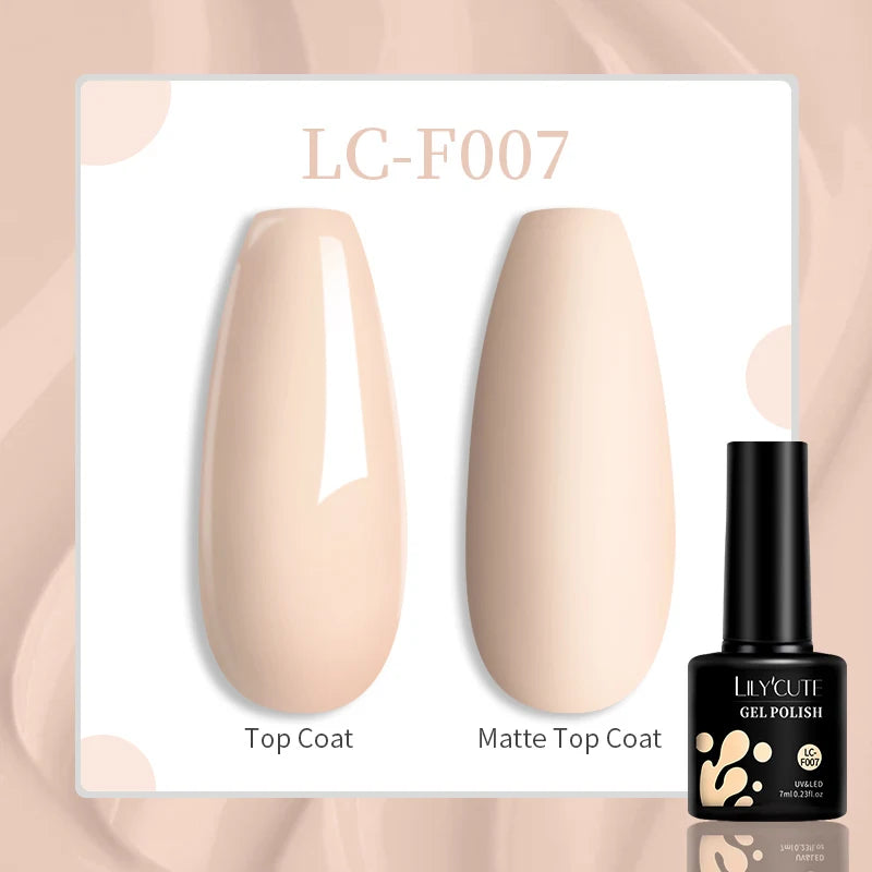 Gel Nail Polish - LILYCUTE UV Gel Varnish 7ML | Soak Off, Long Lasting Colors - ZOOMNSTORE