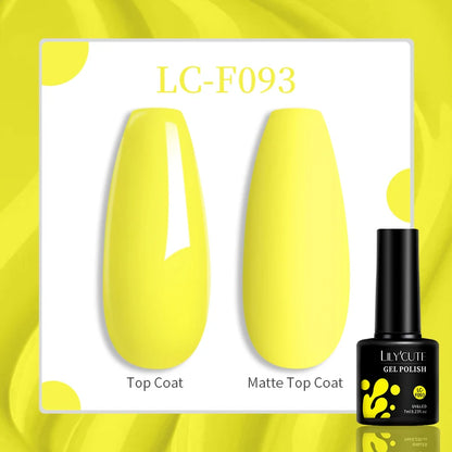 Gel Nail Polish - LILYCUTE UV Gel Varnish 7ML | Soak Off, Long Lasting Colors - ZOOMNSTORE