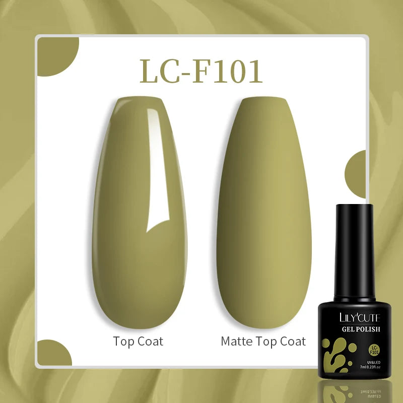 Gel Nail Polish - LILYCUTE UV Gel Varnish 7ML | Soak Off, Long Lasting Colors - ZOOMNSTORE