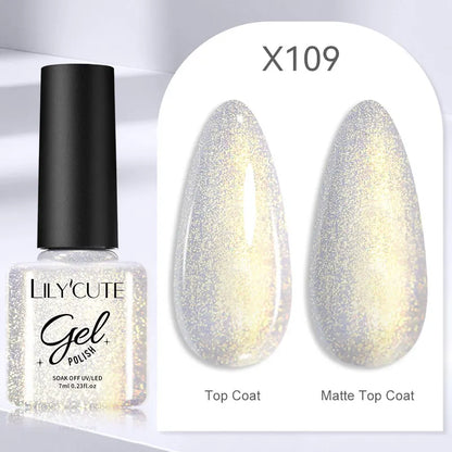 Gel Nail Polish - LILYCUTE UV Gel Varnish 7ML | Soak Off, Long Lasting Colors - ZOOMNSTORE