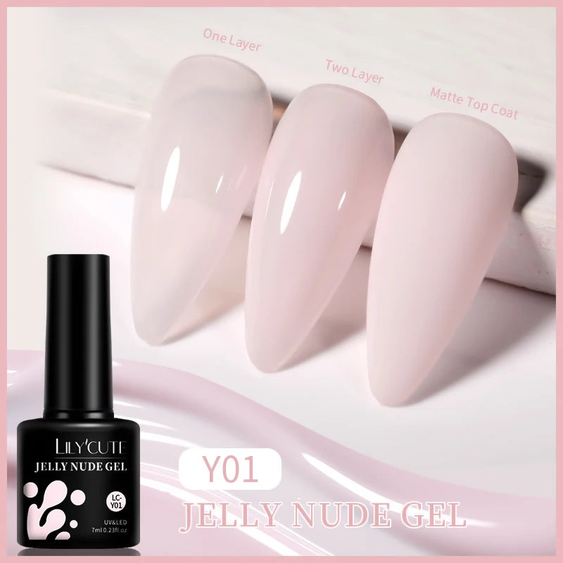 Gel Nail Polish - LILYCUTE UV Gel Varnish 7ML | Soak Off, Long Lasting Colors - ZOOMNSTORE