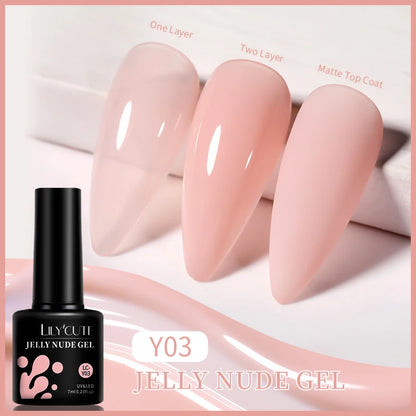 Gel Nail Polish - LILYCUTE UV Gel Varnish 7ML | Soak Off, Long Lasting Colors - ZOOMNSTORE