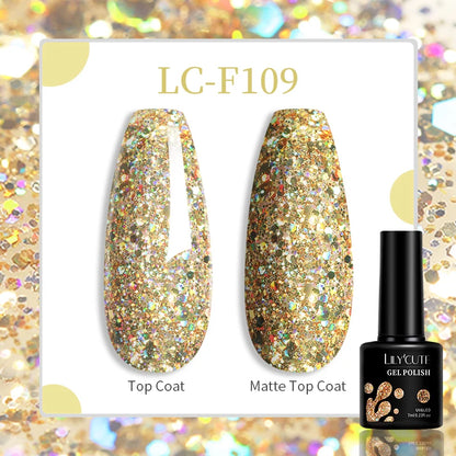 Gel Nail Polish - LILYCUTE UV Gel Varnish 7ML | Soak Off, Long Lasting Colors - ZOOMNSTORE