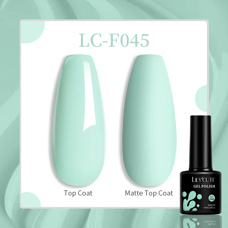 Gel Nail Polish - LILYCUTE UV Gel Varnish 7ML | Soak Off, Long Lasting Colors - ZOOMNSTORE