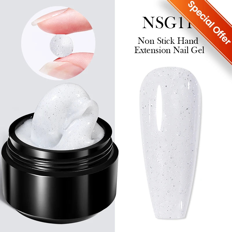 Milky White Hard Gel - 30ml UV Nail Extension Gel - ZOOMNSTORE