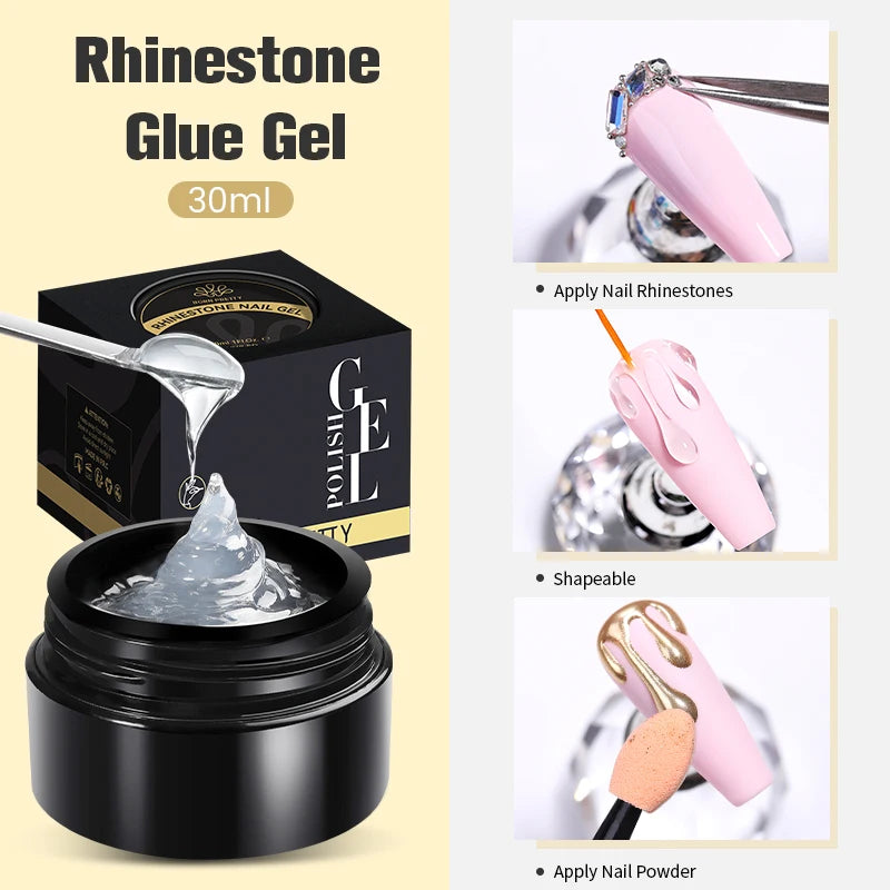 Milky White Hard Gel - 30ml UV Nail Extension Gel - ZOOMNSTORE