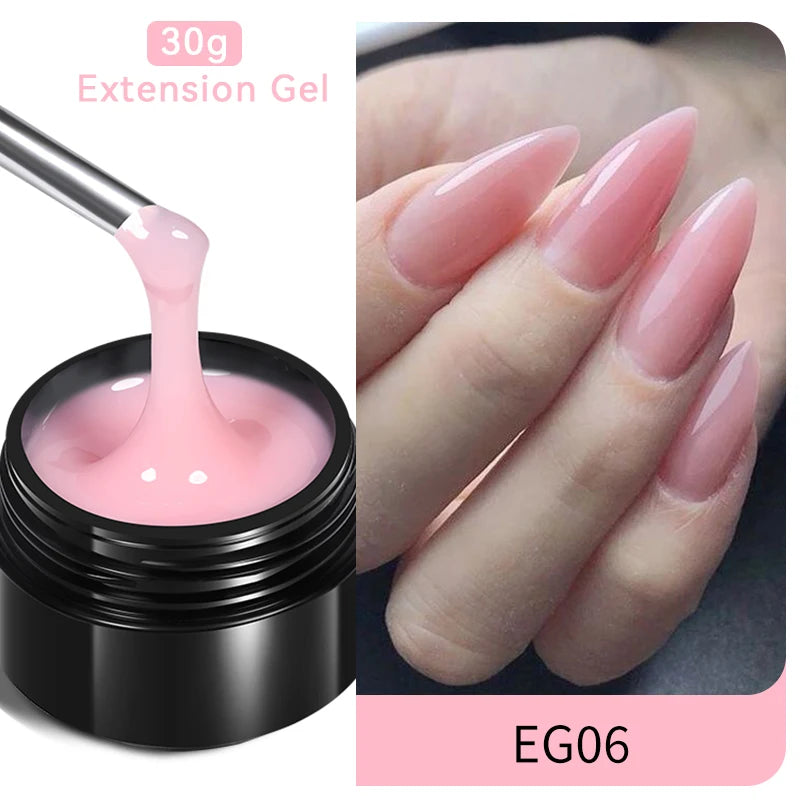 Milky White Hard Gel - 30ml UV Nail Extension Gel - ZOOMNSTORE
