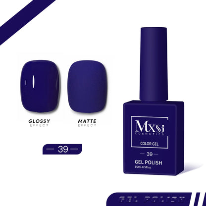 Gel Nail Polish Set - Neon Brown Royal Blue Red Green Pastel Nude Varnish - ZOOMNSTORE