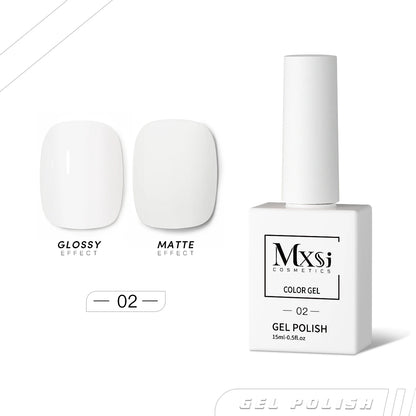 Gel Nail Polish Set - Neon Brown Royal Blue Red Green Pastel Nude Varnish - ZOOMNSTORE