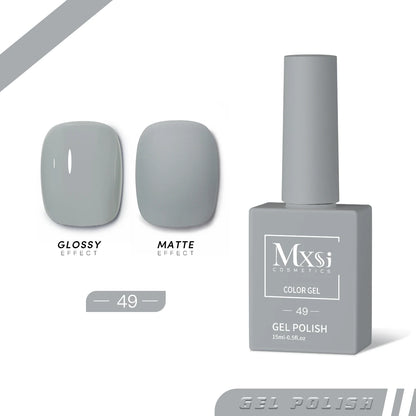 Gel Nail Polish Set - Neon Brown Royal Blue Red Green Pastel Nude Varnish - ZOOMNSTORE