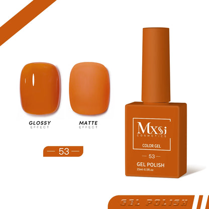 Gel Nail Polish Set - Neon Brown Royal Blue Red Green Pastel Nude Varnish - ZOOMNSTORE