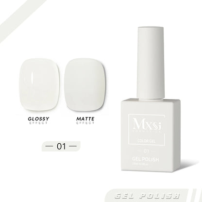 Gel Nail Polish Set - Neon Brown Royal Blue Red Green Pastel Nude Varnish - ZOOMNSTORE