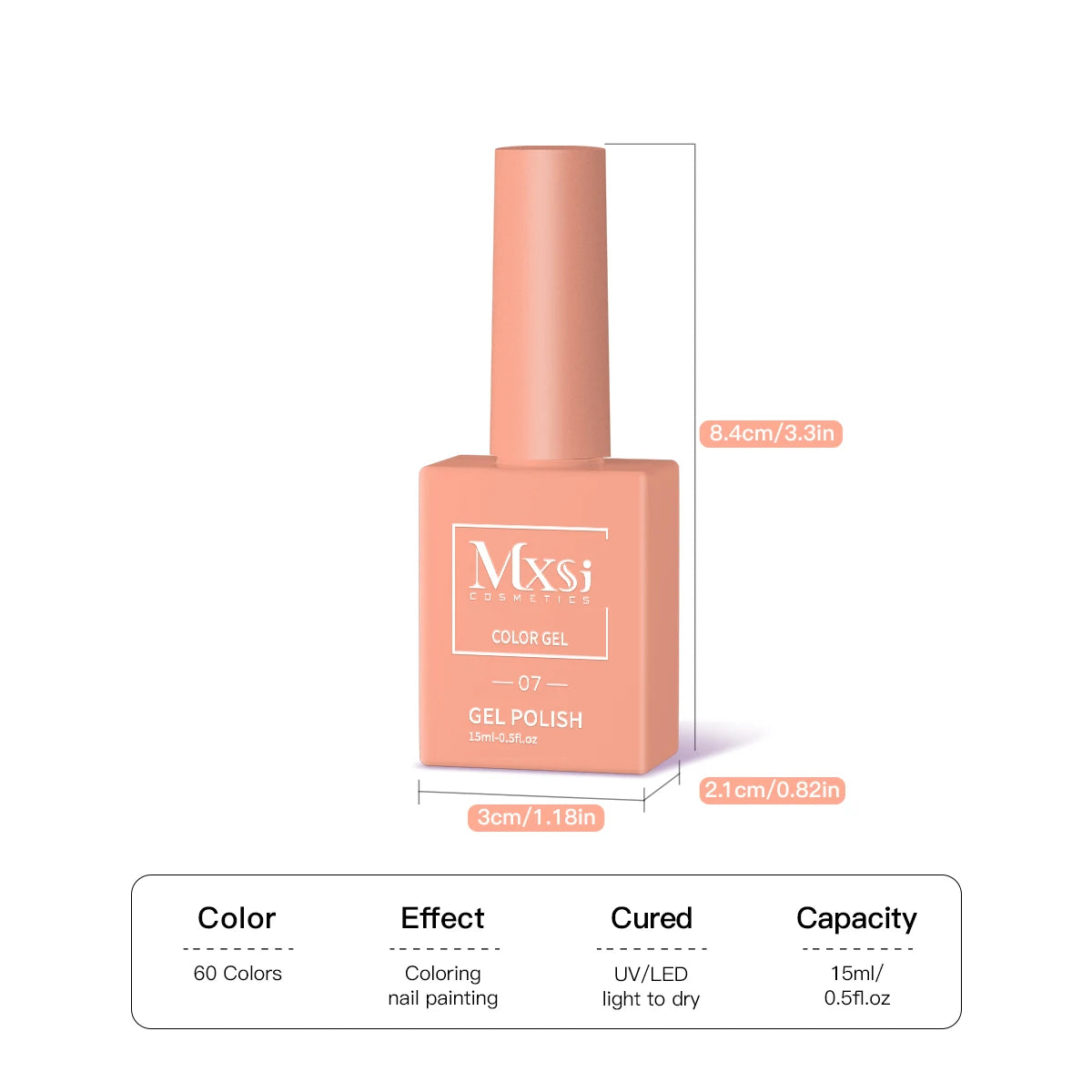 Gel Nail Polish Set - Neon Brown Royal Blue Red Green Pastel Nude Varnish - ZOOMNSTORE