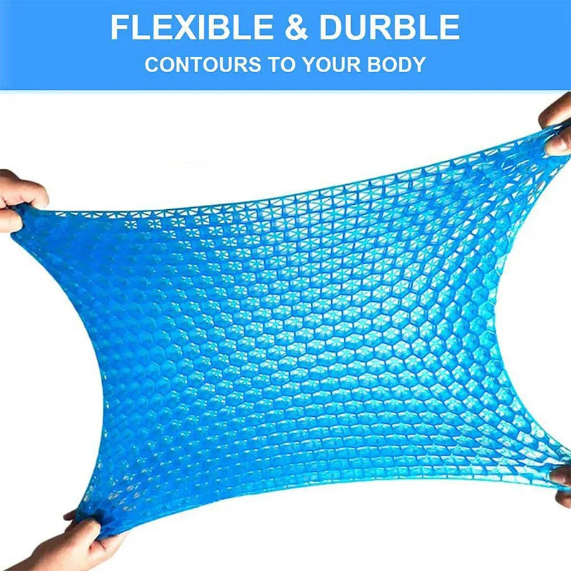 Gel Seat Cushion - Double Thick Pressure Relief Cushion | Breathable Chair Pad for Office, Car & Wheelchair - ZOOMNSTORE