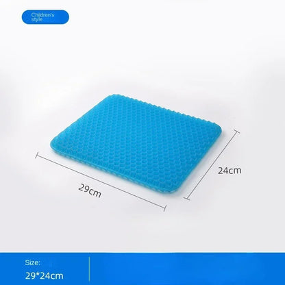 Gel Seat Cushion - Double Thick Pressure Relief Cushion | Breathable Chair Pad for Office, Car & Wheelchair - ZOOMNSTORE