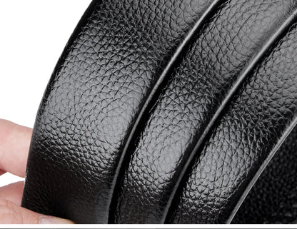 Genuine Leather Belt - Adjustable Men’s Ratchet Belt | Metal Buckle, Durable Cowhide Strap - ZOOMNSTORE