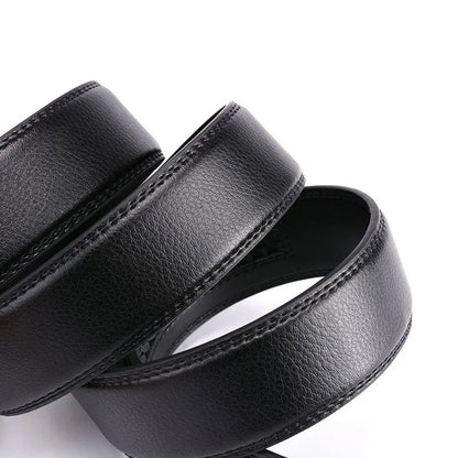 Genuine Leather Belt – Luxury Brand Men's Automatic Buckle Jeans Strap - ZOOMNSTORE