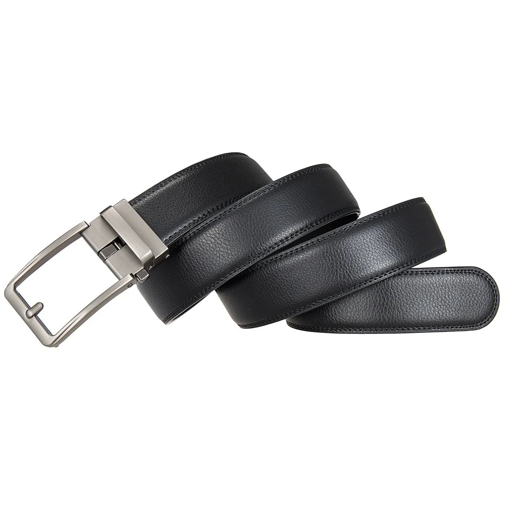 Genuine Leather Belt – Luxury Brand Men's Automatic Buckle Jeans Strap - ZOOMNSTORE