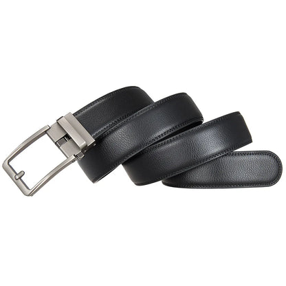 Genuine Leather Belt – Luxury Brand Men's Automatic Buckle Jeans Strap - ZOOMNSTORE