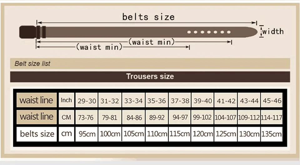Genuine Leather Belt - Men Cowhide Pin Buckle Adjustable Black Brown Strap - ZOOMNSTORE