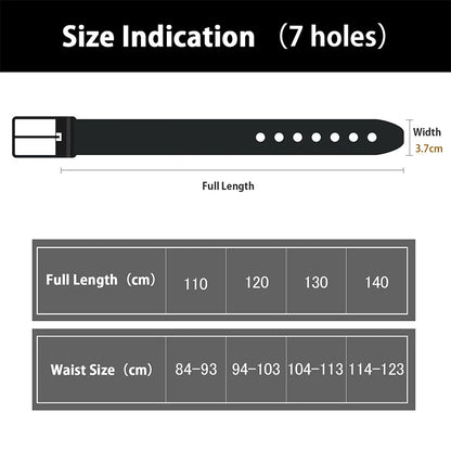 Genuine Leather Belt - Men's Casual Large Size Alloy Pin Buckle Business Suit - ZOOMNSTORE