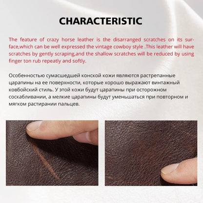 Genuine Leather Mens Vintage Shoulder Bag - Large Capacity Messenger Tote for Travel - ZOOMNSTORE