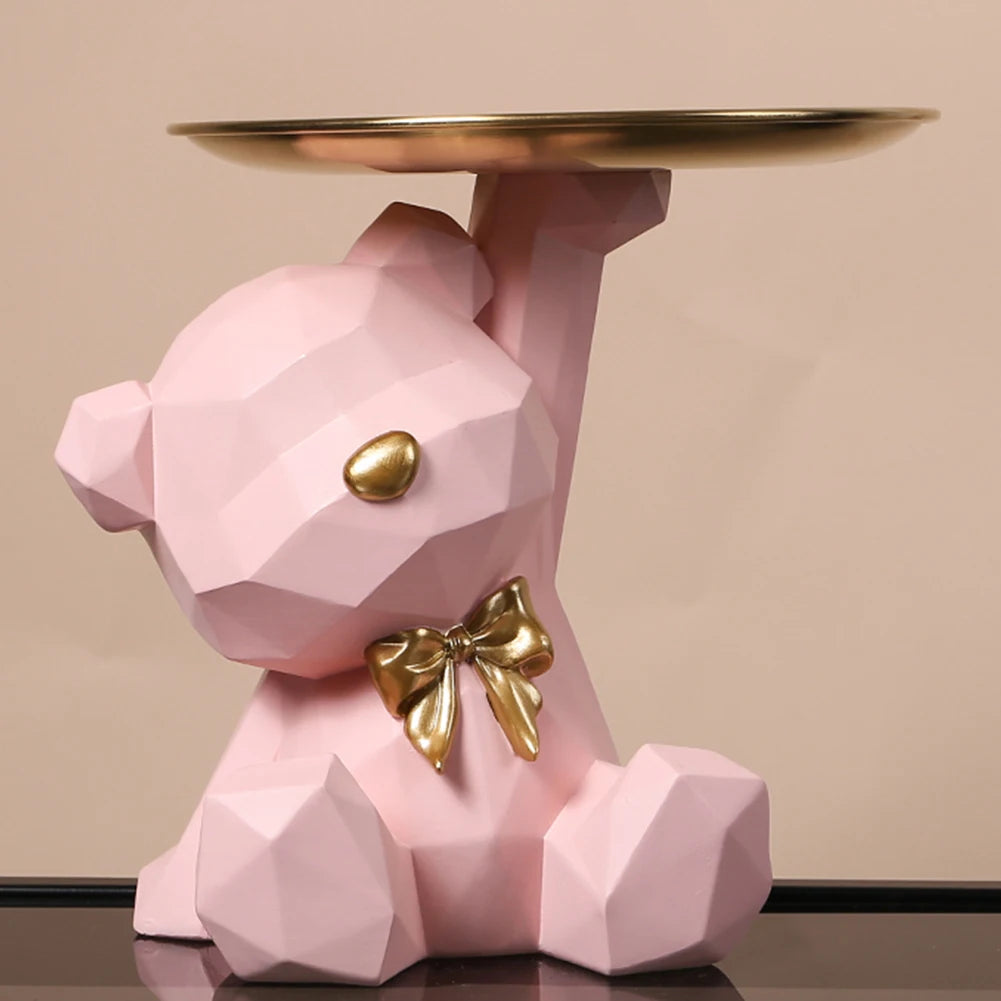 Geometric Bear Resin Desk Decoration - Storage Sculpture for Office  Home - ZOOMNSTORE