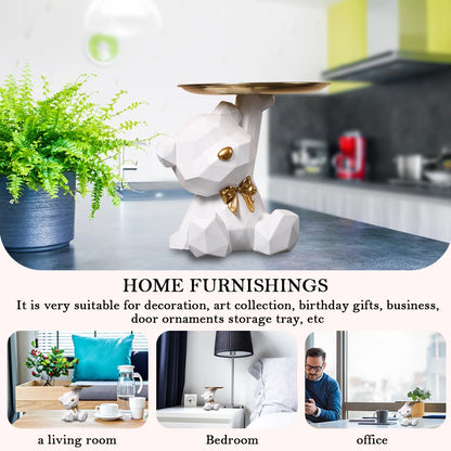 Geometric Bear Resin Desk Decoration - Storage Sculpture for Office  Home - ZOOMNSTORE
