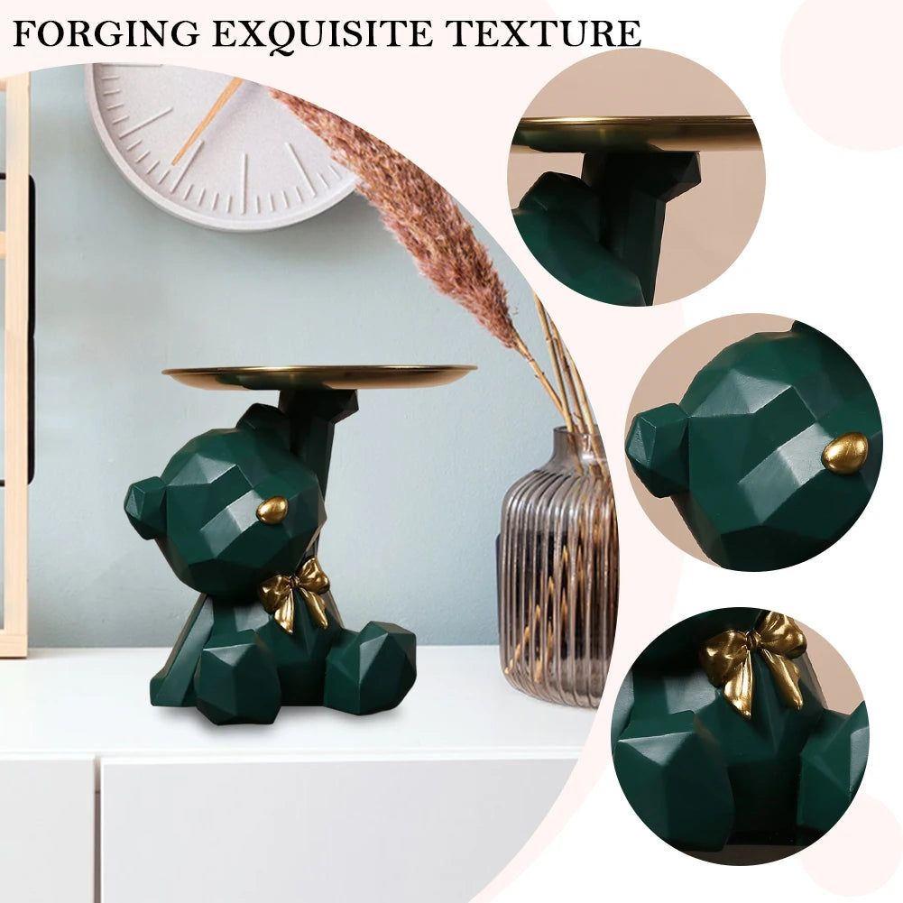 Geometric Bear Resin Desk Decoration - Storage Sculpture for Office  Home - ZOOMNSTORE