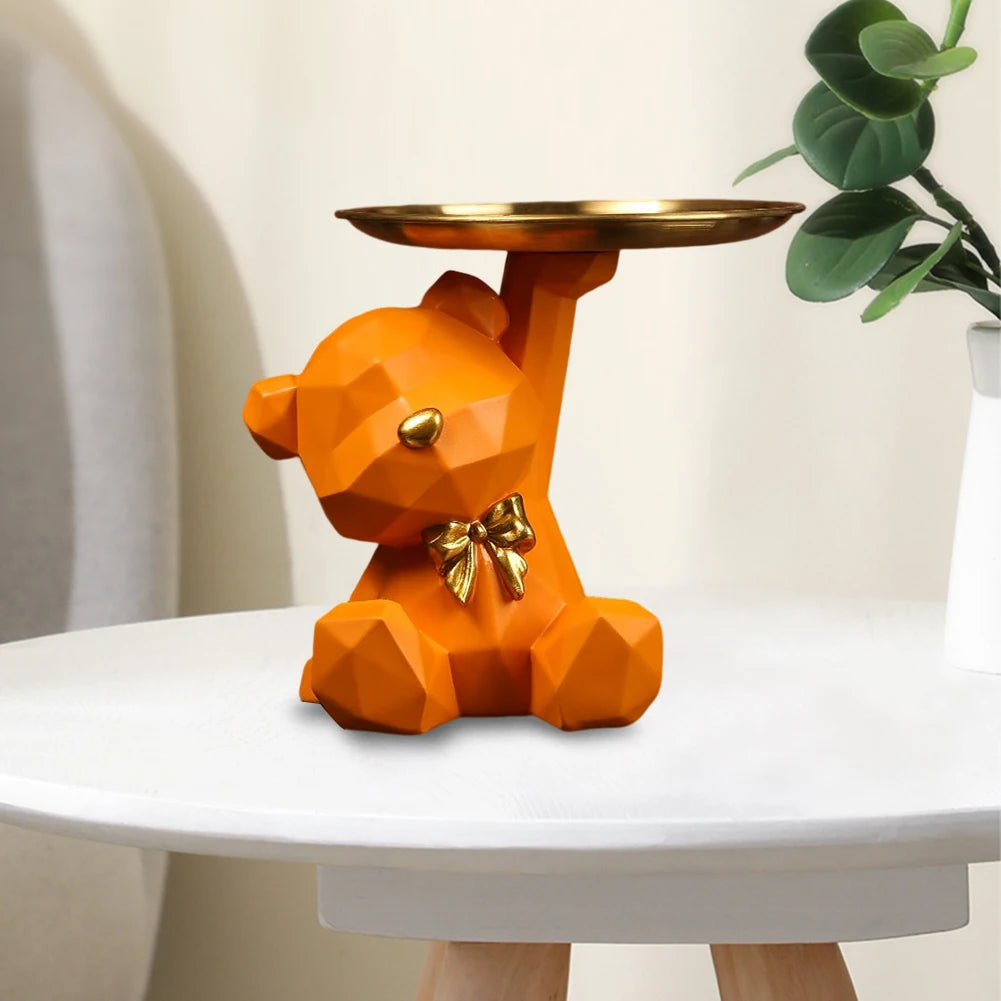 Geometric Bear Resin Desk Decoration - Storage Sculpture for Office  Home - ZOOMNSTORE