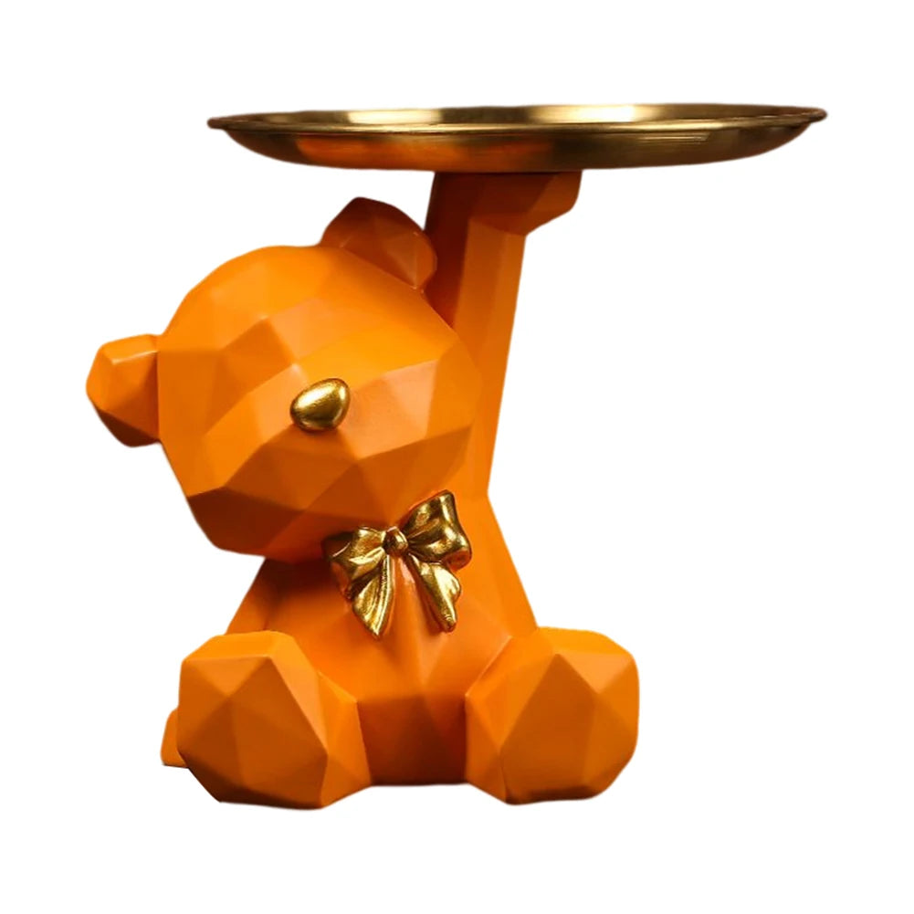 Geometric Bear Resin Desk Decoration - Storage Sculpture for Office  Home - ZOOMNSTORE