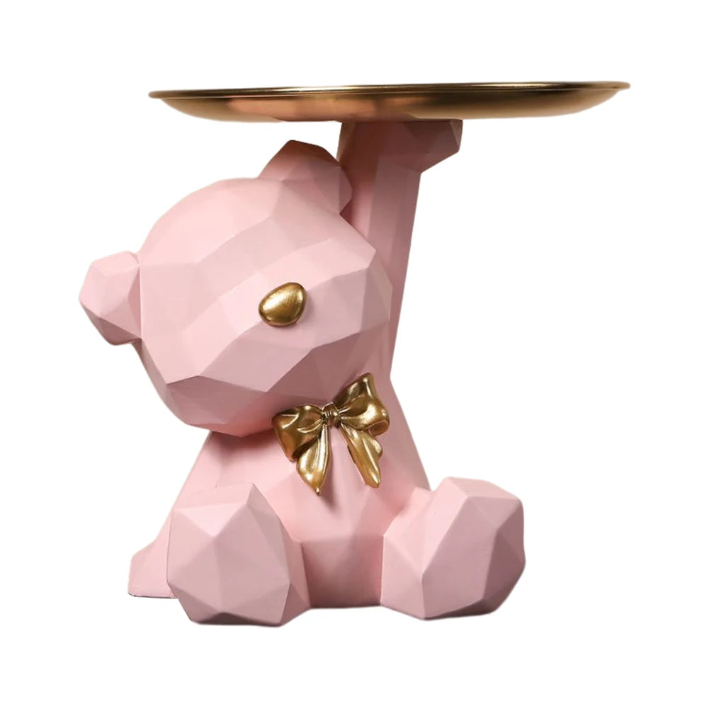 Geometric Bear Resin Desk Decoration - Storage Sculpture for Office  Home - ZOOMNSTORE