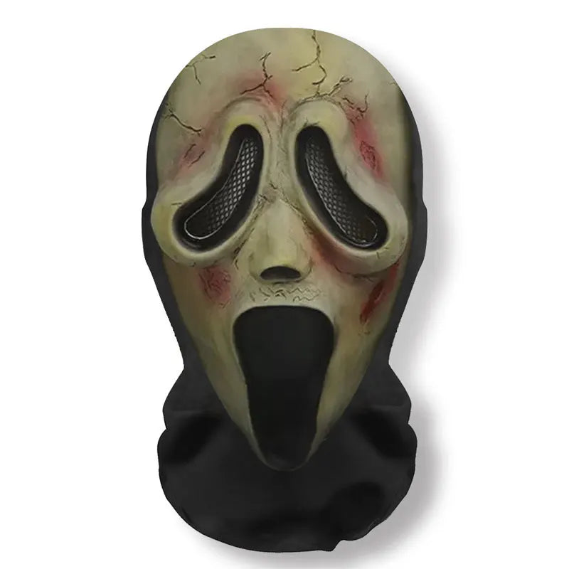 3D Ghost Face Mask - Halloween Balaclava Breathable Cosplay Prop - ZOOMNSTORE