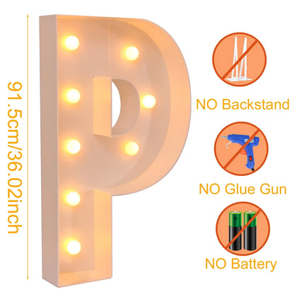 Giant LED Light Box - 915CM Baby Shower Birthday  Wedding Decor - ZOOMNSTORE